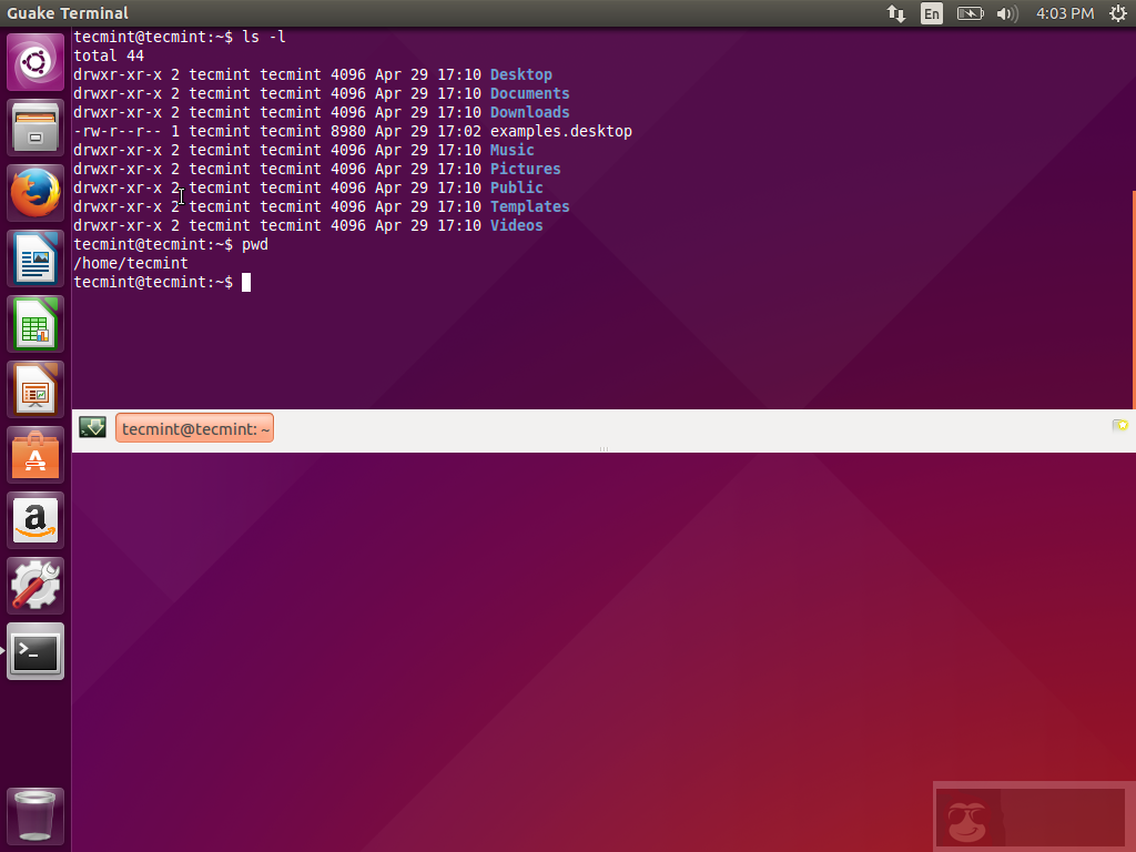 Gnome 桌面的下拉式终端：Guake