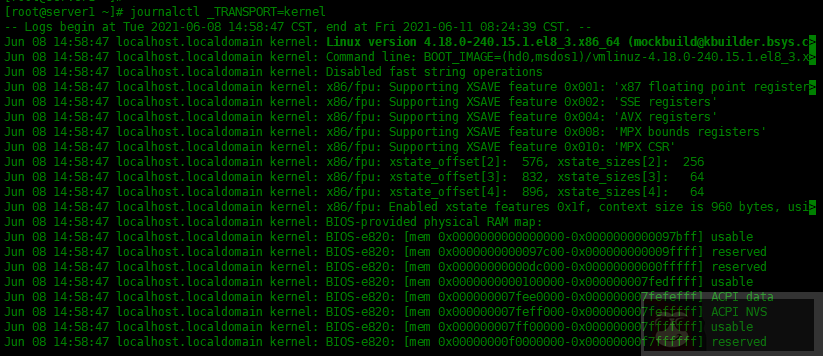 Centos8 中如何使用 journalctl 分析日志