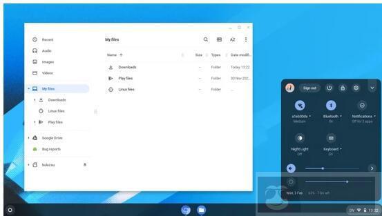 使用 Linux 上的 Chromebook