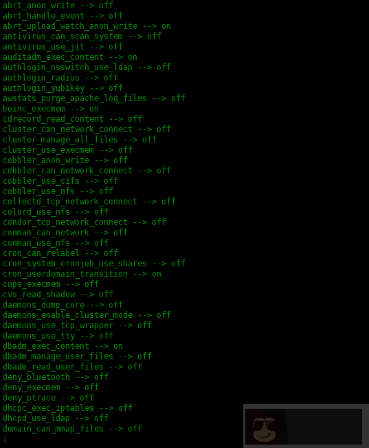 使用 sestatus 命令来查看 SELinux 的当前状态