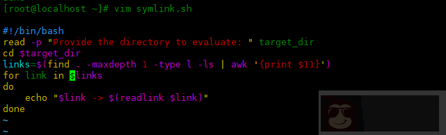 Bash 脚本实例：获取符号链接的目标位置