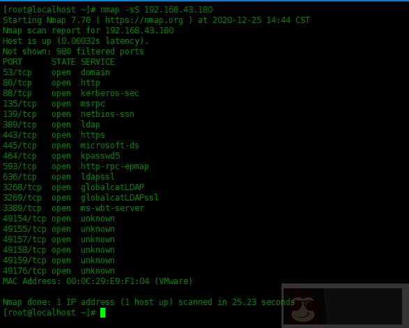 nmap 命令常用实例 nmap 命令常用实例