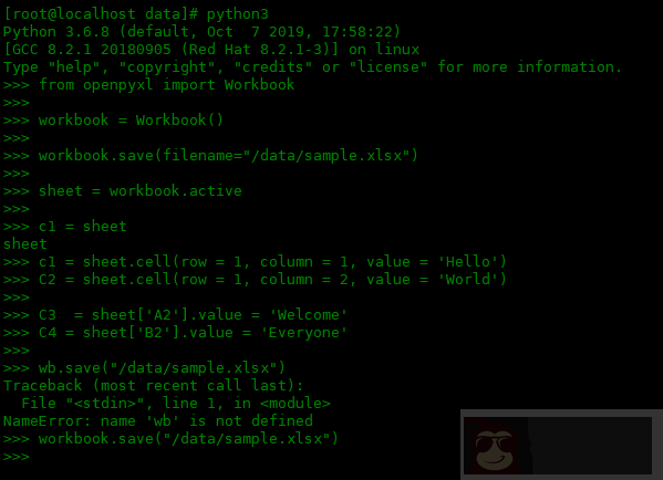 使用 openpyxl 处理表格数据 使用 openpyxl 处理表格数据