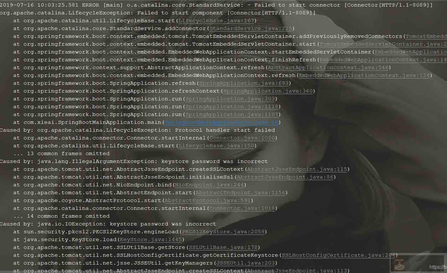 springboot 配置 ssl 后启动一直是端口被占用的解决方法