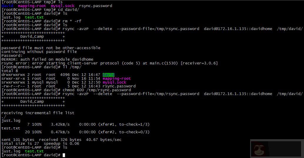CentOS6 下 rsync 服务器配置