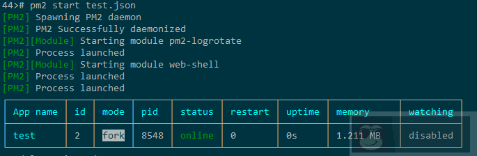 nodejs pm2 的简单应用