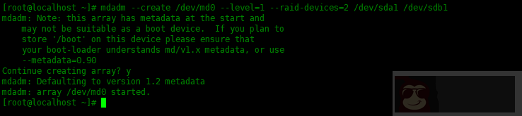 Centos8 中配置 RAID1 磁盘阵列