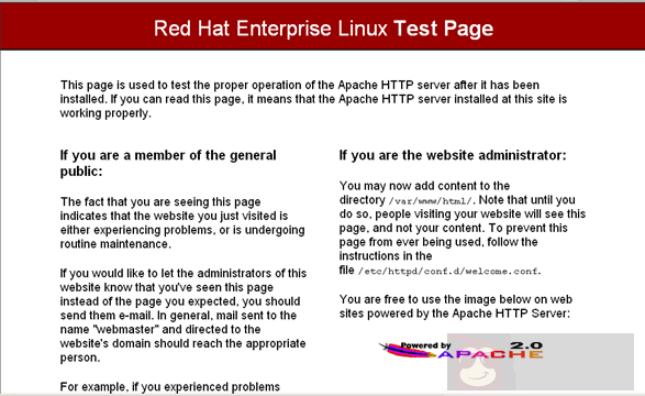 RHEL 6 下安装 Apache