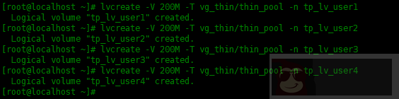 Centos8 中创建 LVM 精简逻辑卷