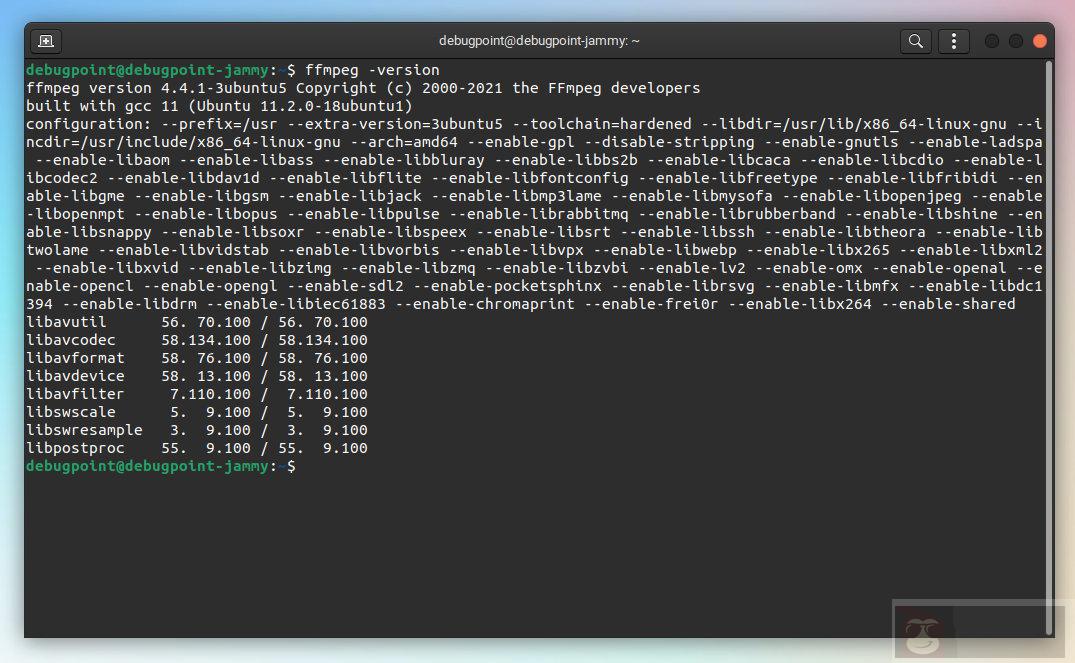 在 Linux 上安装 FFmpeg