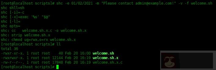 如何使用 SHC 加密 Shell 脚本