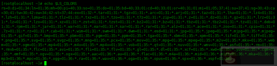 了解 Linux 文件的颜色代码