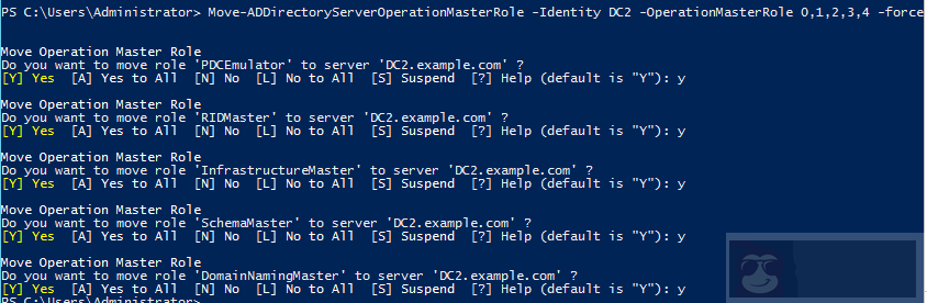 AD 域控中如何转移五大角色 AD 域控中如何转移五大角色