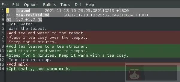 学会使用 diff 和 patch 命令协同开发