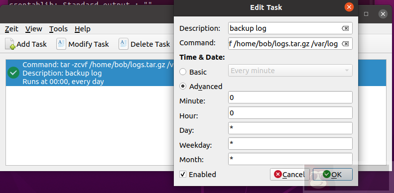 Zeit – Linux 图形化中定时任务的工具