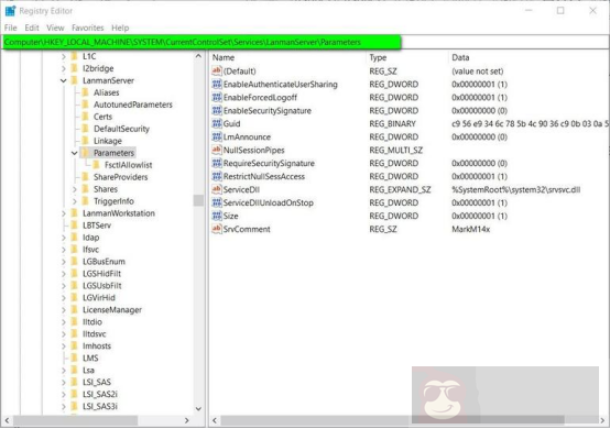 改善 Windows 10 中的网络速度方法之加大 IRPStackSize