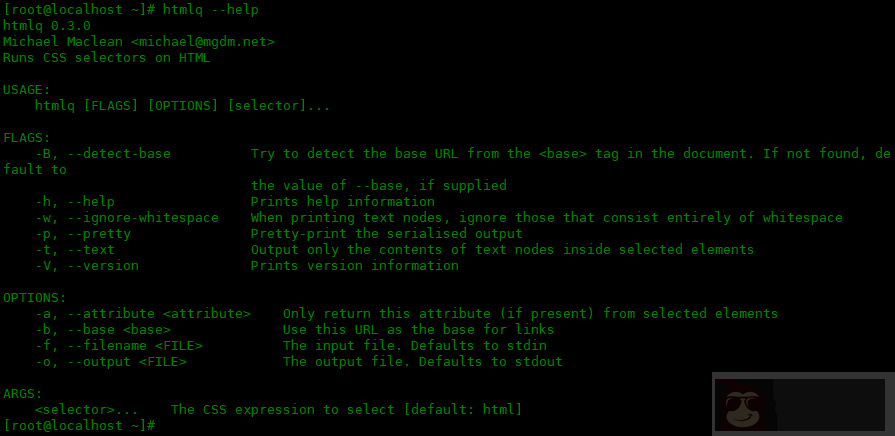 如何使用 htmlq 提取 html 文件内容 如何使用 htmlq 提取 html 文件内容