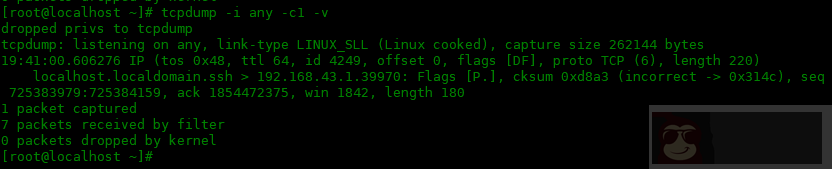 tcpdump 命令的常用选项:三 tcpdump 命令的常用选项:三