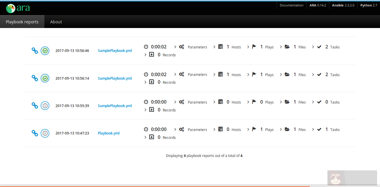 Ansible 运行分析工具 ARA