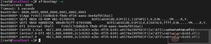 CentOS7 中使用 efibootmgr 管理 UEFI 启动项 CentOS7 中使用 efibootmgr 管理 UEFI 启动项