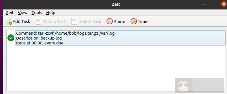 Zeit – Linux 图形化中定时任务的工具