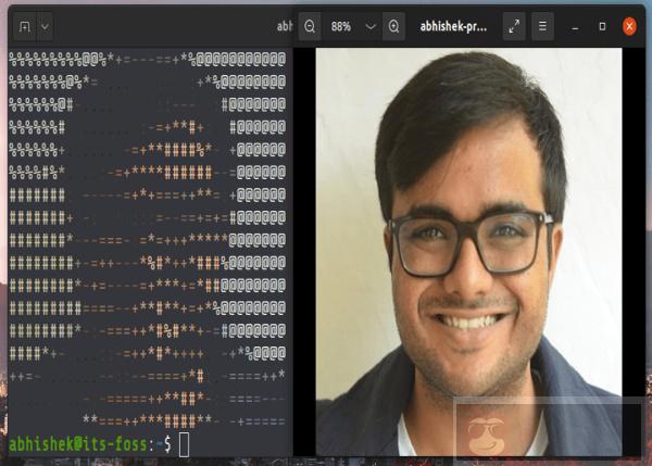 Linux 终端上如何将图像转换成 ASCII 艺术