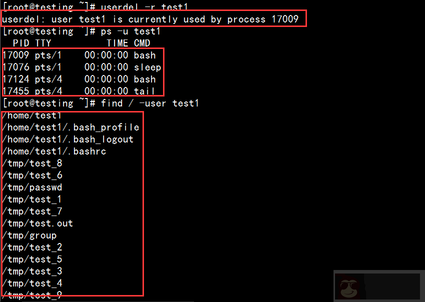 分享一个快速删除一个或多个用户脚本 分享一个快速删除一个或多个用户脚本