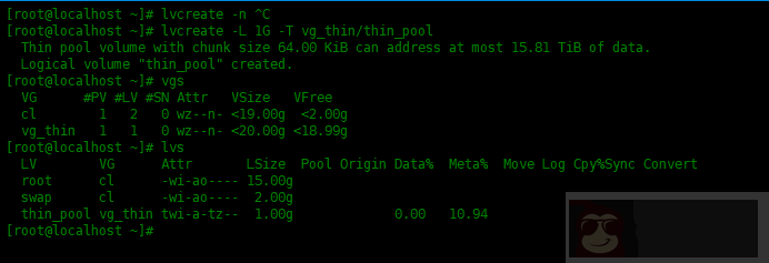 Centos8 中创建 LVM 精简逻辑卷