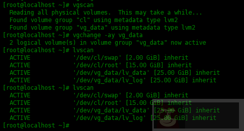 在 LVM 中恢复已删除的物理卷