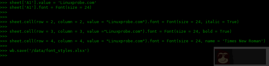 使用 openpyxl 处理表格数据 使用 openpyxl 处理表格数据