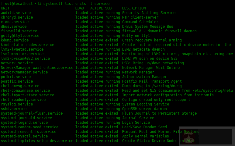 使用 Systemctl 命令来管理系统服务