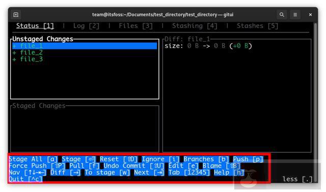 GitUI: 用 Rust 编写的 Git 的快速命令行客户端