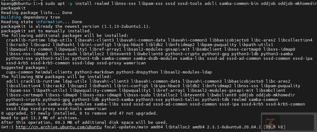 Ubuntu 20.04 使用 realmd 加入 AD 域