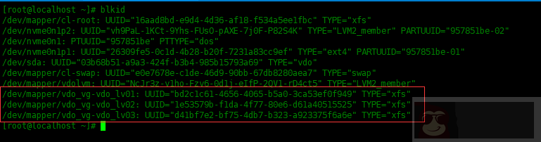 Centos8 中安装并配置 VDO 来优化存储空间