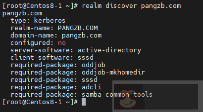 Centos8 使用 realmd 加入 AD 域 Centos8 使用 realmd 加入 AD 域