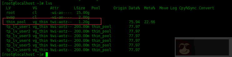 Centos8 中创建 LVM 精简逻辑卷