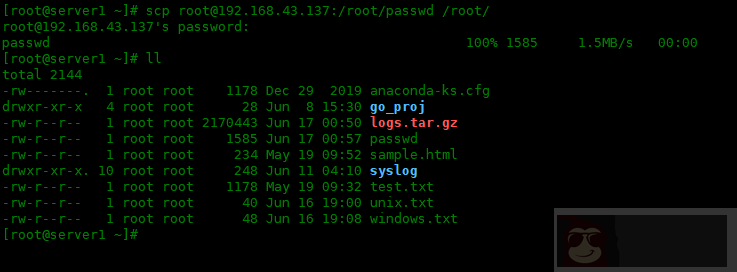 scp 命令使用方法