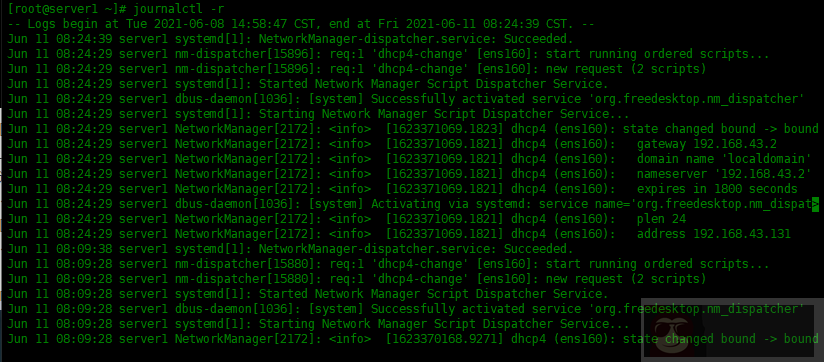 Centos8 中如何使用 journalctl 分析日志