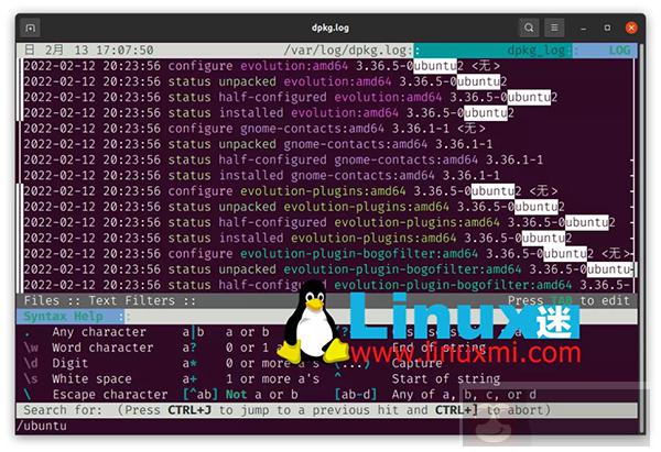 Linux 下高级日志文件查看器 Log File Navigator