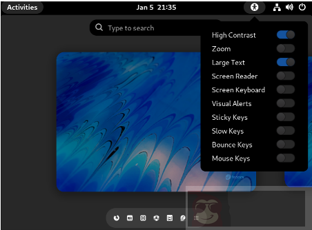 Linux 的无障碍设置如何操作？