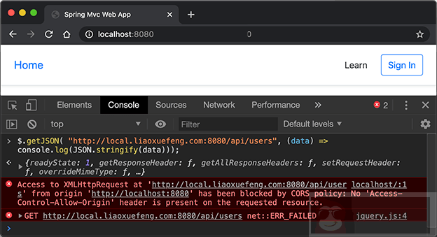 处理 CORS 处理 CORS