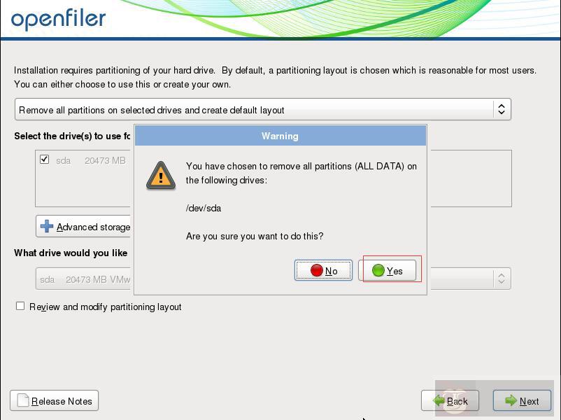 虚拟机里面安装 Openfiler 2.99 虚拟机里面安装 Openfiler 2.99