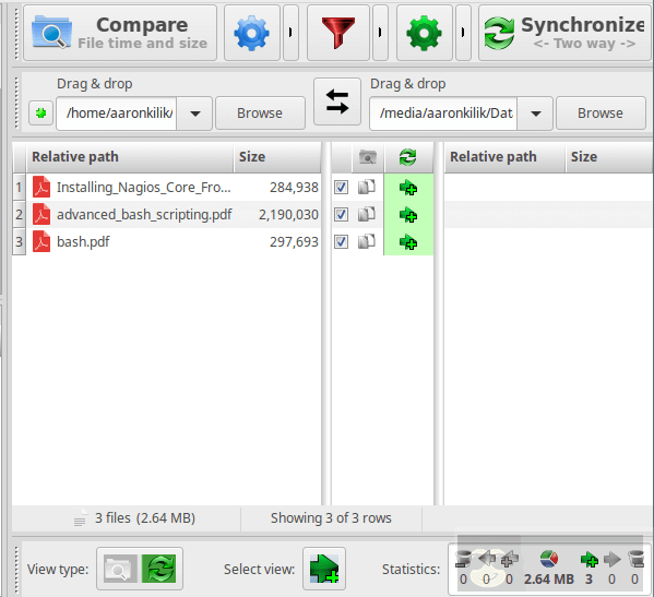 用 FreeFileSync 在 Ubuntu 中对比及同步文件 用 FreeFileSync 在 Ubuntu 中对比及同步文件
