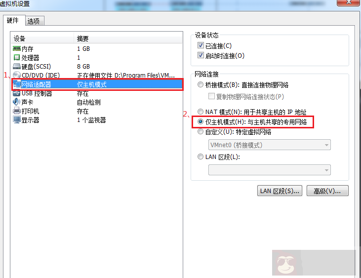 Vmware 三大网络之 Host-Only Vmware 三大网络之 Host-Only
