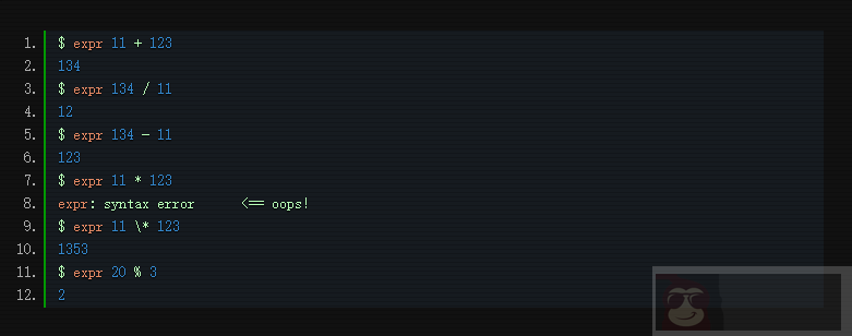 Linux 命令行下的数学运算 Linux 命令行下的数学运算